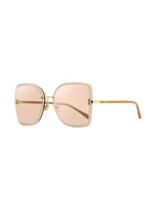 Jimmy Choo Eyewear Leti bril met vierkant montuur - FIB2S Nude/Gold