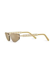 Dolce & Gabbana Eyewear cut-out cat-eye frame sunglasses - Geel