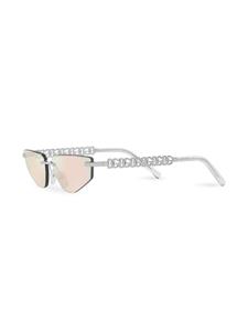 Dolce & Gabbana Eyewear cut-out cat-eye frame sunglasses - Beige