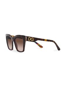 Dolce & Gabbana Eyewear tortoiseshell-effect square-frame sunglasses - Bruin