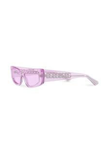 Dolce & Gabbana Eyewear transparent rectangle-frame sunglasses - Paars