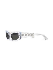 Dolce & Gabbana Eyewear transparent rectangle-frame sunglasses - Beige