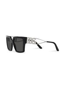 Dolce & Gabbana Eyewear crystal-embellished square-frame sunglasses - Zwart