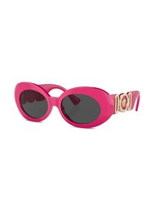 Versace Eyewear Zonnebril met ovaal montuur - Roze