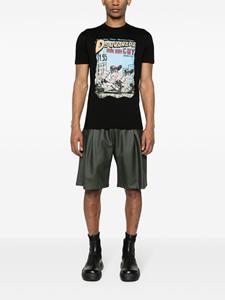 Dsquared2 graphic-print cotton T-shirt - Zwart