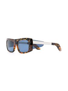 Marni Eyewear Zonnebril met rechthoekig montuur - Bruin