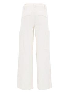 Vince high-waisted cotton trousers - Wit
