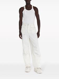 Dion Lee Hongbao contrast-stitching wide-leg trousers - Wit