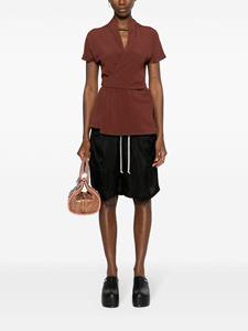Rick Owens wrapped crepe blouse - Bruin