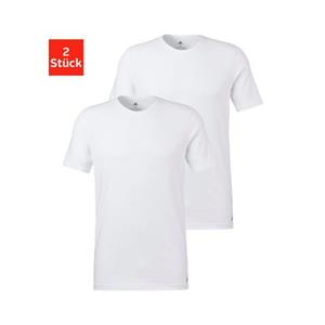 adidas Sportswear T-shirt "Active Flex Cotton" met ronde hals en slim fit (2-delig, Set van 2)