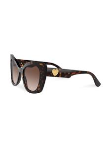 Dolce & Gabbana Eyewear DG Devotion tortoiseshell-effect sunglasses - Bruin
