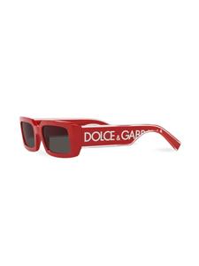 Dolce & Gabbana Eyewear DG Elastic rectangle-frame sunglasses - Rood