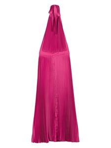 L'IDÉE open-back pleated maxi dress - Roze
