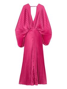 L'IDÉE open-back pleated maxi dress - Roze