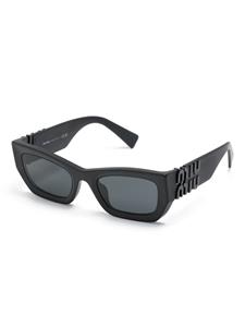 Miu Miu Eyewear Glimpse zonnebril met rechthoekig montuur - Zwart