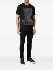 Philipp Plein 3D Teddy embellished T-shirt - Zwart