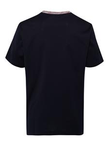 Missoni embroidered-logo cotton T-shirt - Blauw