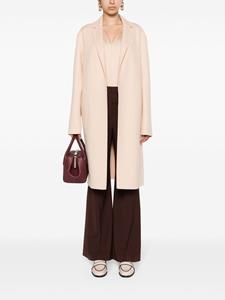 Fabiana Filippi notch-lapels virgin wool blend coat - Roze