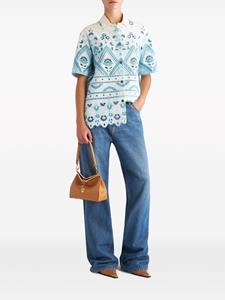 ETRO broderie-anglaise cotton shirt - Wit