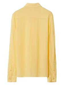 Burberry Overhemd met puntkraag - Geel