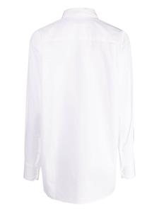 Lacoste Blouse met logopatch - Wit