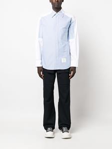 Thom Browne Overhemd met vlakken - Blauw