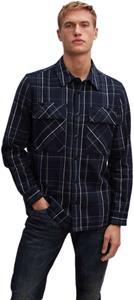 Denham State overshirt ic dark blue check