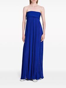 Proenza Schouler pleated strapless maxi dress - Blauw