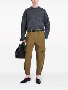 Proenza Schouler White Label Kay tapered-leg cotton trousers - Groen