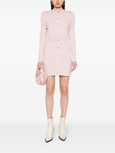 CHANEL Pre-Owned 2000s CC turn-lock long-sleeved knitted dress - Roze