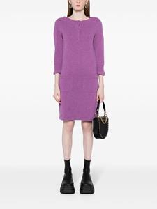 CHANEL Pre-Owned 2000s Coco Mark knitted cashmere dress - Paars