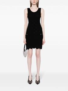 CHANEL Pre-Owned 2000s Coco Mark knitted minidress - Zwart