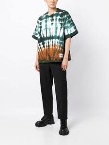 Jil Sander T-shirt met tie-dye print - Groen