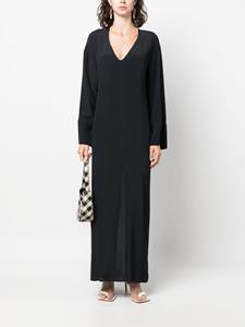 Federica Tosi Maxi-jurk met V-hals - Zwart
