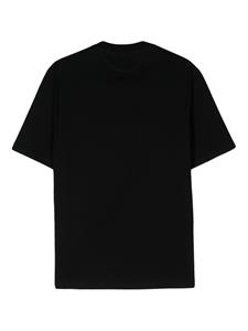 Brunello Cucinelli Katoenen T-shirt met geborduurd logo - Zwart