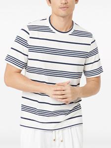 Brunello Cucinelli striped cotton T-shirt - Wit