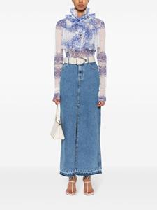 Philosophy Di Lorenzo Serafini Blouse met bloemenprint - Blauw