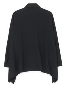 Yohji Yamamoto button-detail asymmetric shirt - Zwart