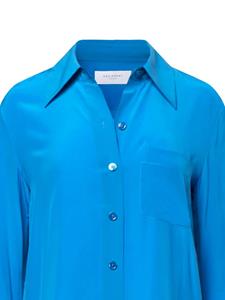 Equipment Quinn silk shirt - Blauw