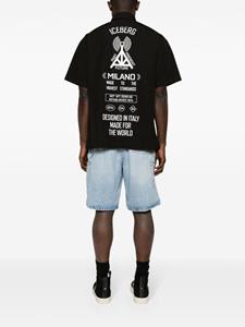 Iceberg graphic-print short-sleeve shirt - Zwart