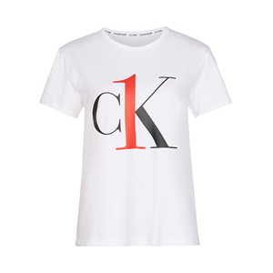 Calvin klein Crew Neck T-shirt, Kleur: Wit