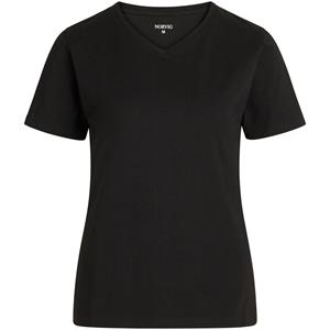 NORVIG Ladies V-neck T-shirt, Kleur: Zwart