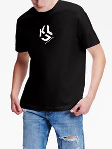 Karl Lagerfeld Jeans T-shirt met logoprint - Zwart