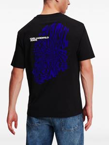 Karl Lagerfeld Jeans T-shirt met dierenprint - Zwart