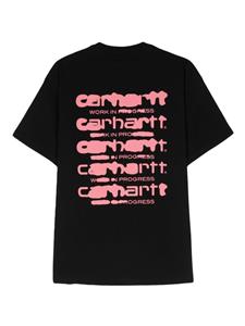 Carhartt WIP T-shirt van biologisch katoen met logoprint - Zwart
