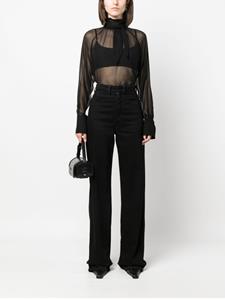Filippa K georgette silk blouse - Zwart