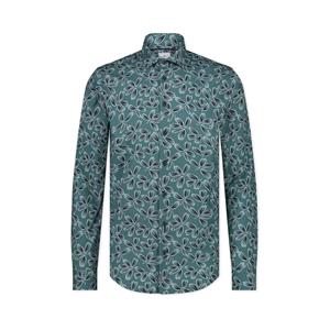 Blue Industry Bloemenprint stretch shirt