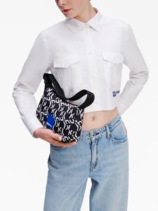 Karl Lagerfeld Jeans Blouse met geborduurd logo - Wit