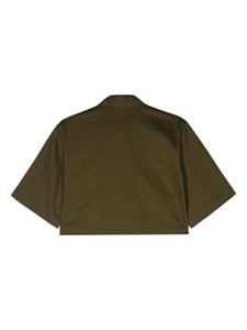 MSGM Cropped blouse met bloemapplicatie - Groen