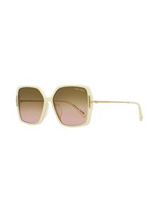 TOM FORD Eyewear Joanna butterfly-frame sunglasses - Beige